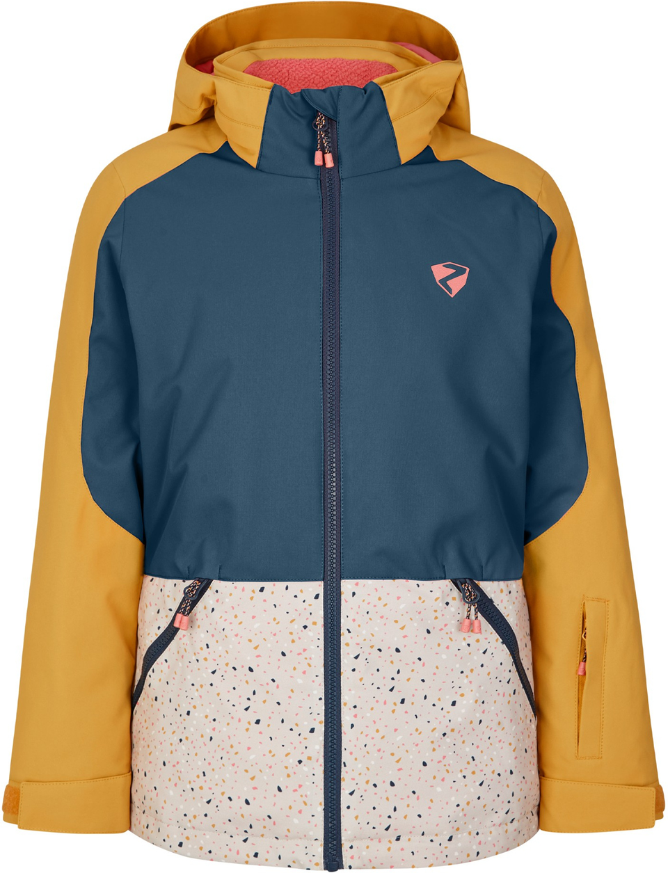 SmartWool Ski Circus Graphic Shirt met Lange Mouwen Unisex - L31 almond
