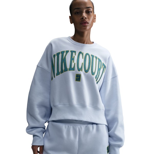 NIKE W NKCT PHNX FLC OOS CREW HRTGE