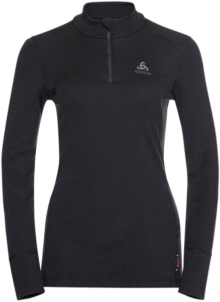 ODLO Damen Unterhemd BL TOP turtle neck l/s half zi