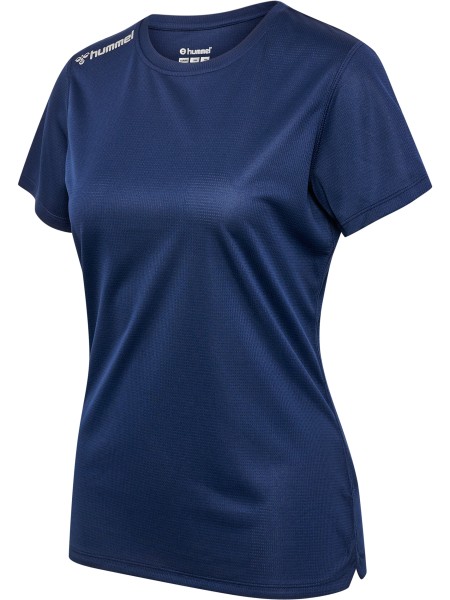 HUMMEL hmlRUN JERSEY S/S WOMAN - BLACK IRIS - M