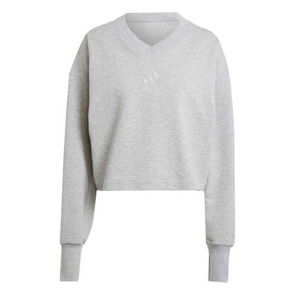 ADIDAS ALL SZN RIB V-NECK SWEATSHIRT
