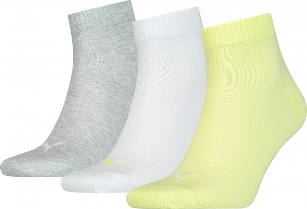 PUMA Plain Quarter-Socken 3er-Pack