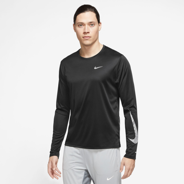 NIKE Herren M NK DF MILER RN DVN FLASH LS