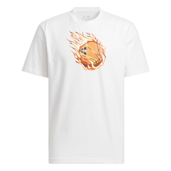 ADIDAS ON FIRE BASKETBALL GRAPHIC TEE