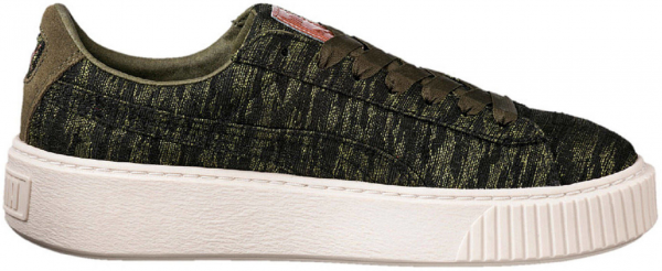 PUMA Damen Sneakers Basket Platform Velvet Rope
