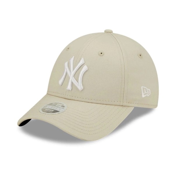 NEW ERA Beige New York Yankees League Essential 9FORTY Verstellbare Cap Damen