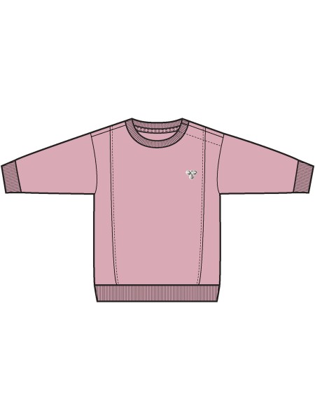 HUMMEL hmlMINI REG PINTUCK SWEATSHIRT