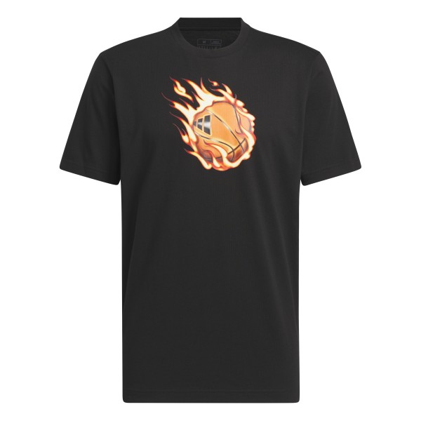 ADIDAS ON FIRE BASKETBALL GRAPHIC TEE