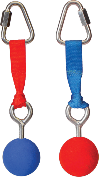 SCHILDKRÖT SLACKERS NINJA - Ball, 2 Stück im Set (rot / blau)