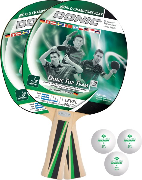 DONIC-SCHILDKRöT Donic-Schildkröt Tischtennis-Set Top Team 400